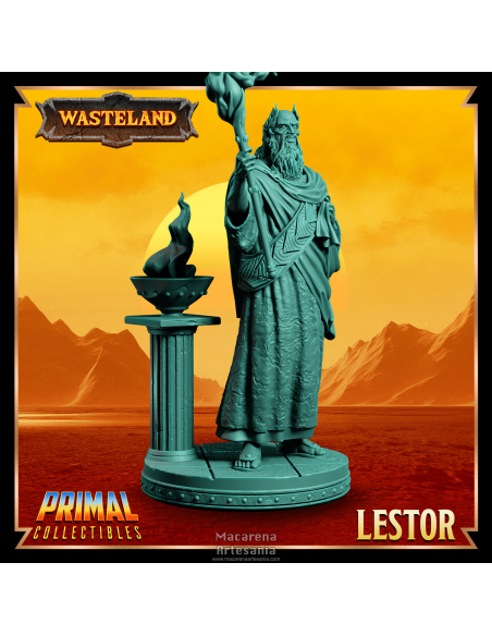 Miniatura de resina premium Rey Hechicero Lestor lista para pintar.