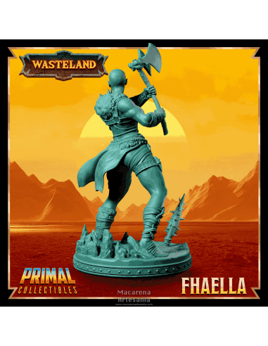 Fhaella 75 mm lista para pintar con base temática incluida