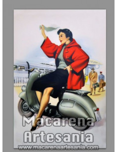 Azulejo 20x30 tipo decoración con publicidad antigua de vespa vintage. Solo en venta en nuestra tienda online.