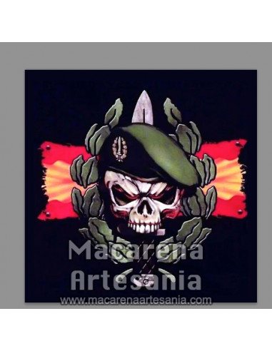 Azulejo cuadrado con emblema de los Grupos de Operaciones Especiales. Solo en venta en nuestra tienda online