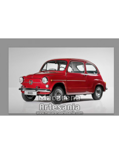 Azulejo rectangular tipo decoración vintage de Seat 600. Solo en venta en nuestra tienda online.