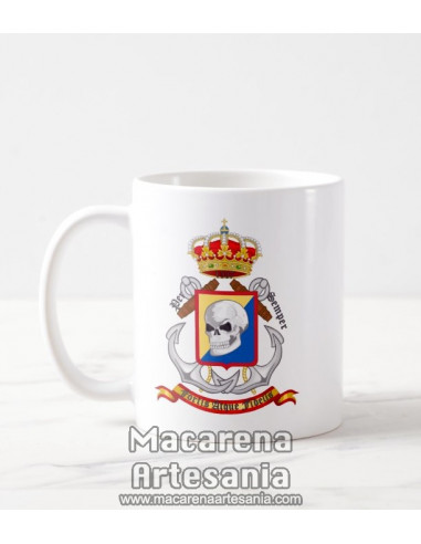 Taza de cerámica con emblema de la Brigada de Infantería de Marina (BRIMAR). Solo en venta en nuestra tienda online