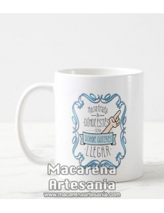 Taza de cerámica No se trata de dónde estés, sino dónde quieres llegar. Tazas con frases positivas.