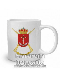 Taza de cerámica con emblema de la IV Bandera de la Legión Cristo de Lepanto. Solo en venta en nuestra tienda online