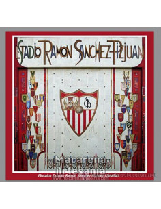 Azulejo cuadrado del Ramón Sánchez Pizjuan ( Estadio del Sevilla). Solo en venta en nuestra tienda online