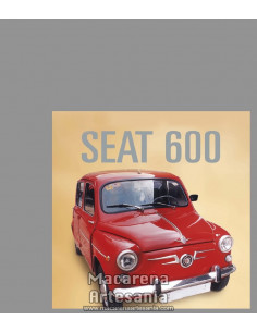Azulejo cuadrado estilo vintage con el Seat 600, en venta en nuestra tienda online.