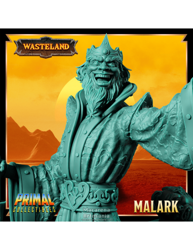 Rey Hechicero Malark, figura 3D fantasy en resina ABS-Like, impresión de alta calidad.
